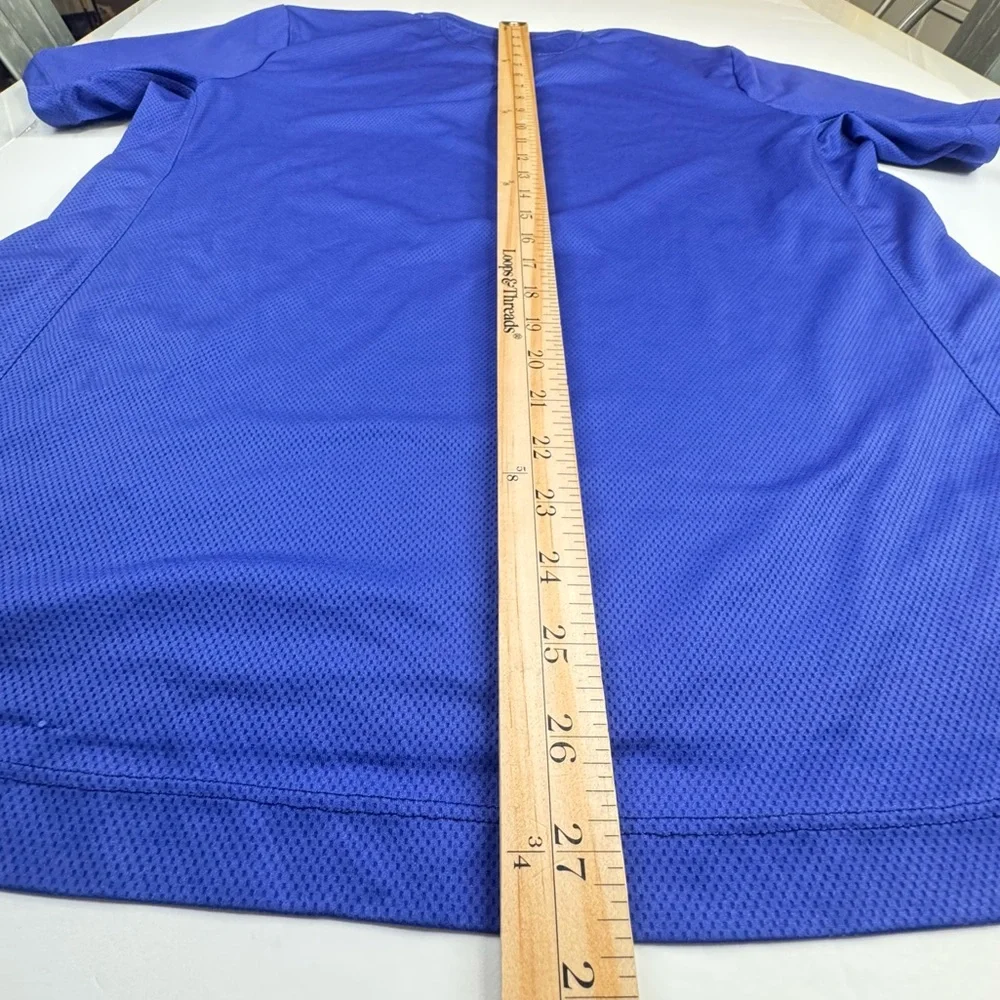 !! SOLD !! T-Shirt Men Large Blue New York City Marathon Running Activewear Tee - Picture 7 of 11